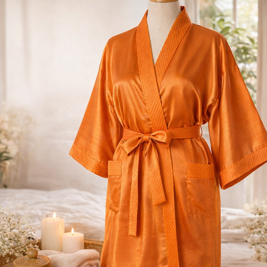 Kimono Robe Femme Long Satin Peignoir Soie Léger Soyeux Peignoir pour Demoiselles D'honneur Nuptiale Party Loungewear avec Poches