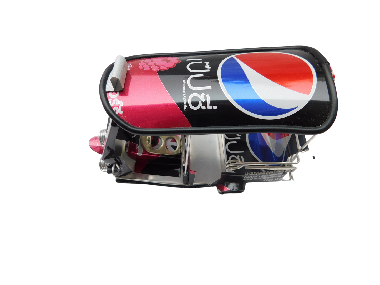 *** Pepsi Black *** Réplique artisanale détaillée : Tuk Tuk Taxi de Thaïlande - 14x7x6 cm