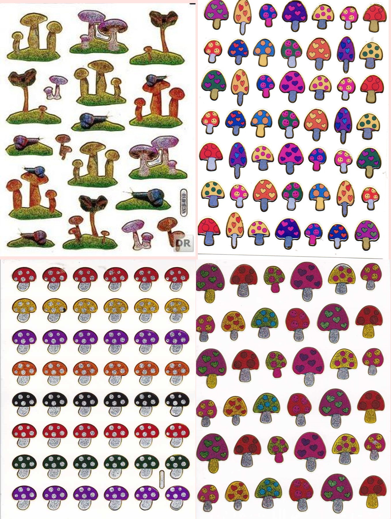 Autocollant de voiture de muscle de voiture effet de paillettes métalliques écoliers artisanat maternelle 1 feuille 250
