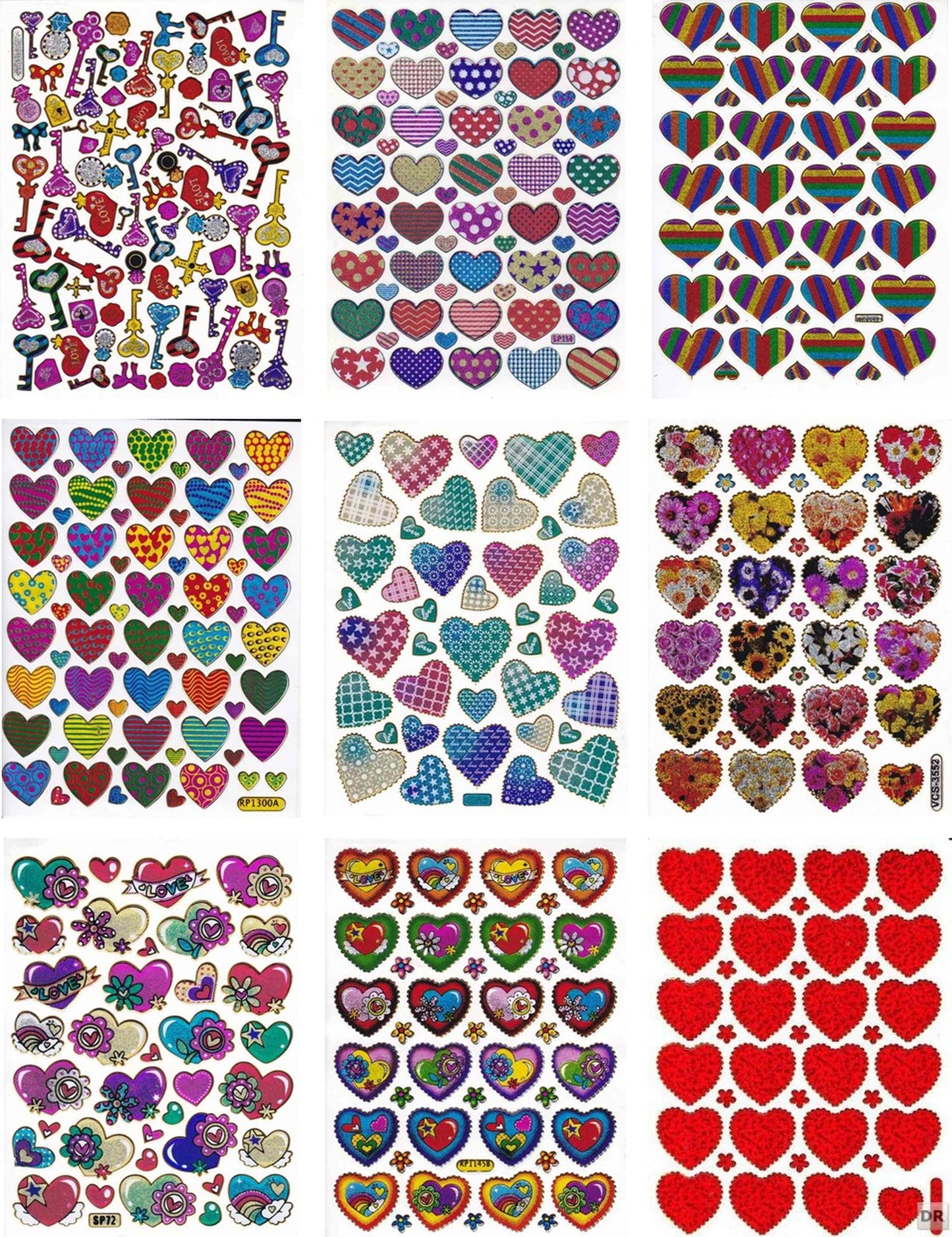 Elephant elephants colorful animals stickers stickers metallic glitter effect children's handicraft kindergarten 1 sheet 504