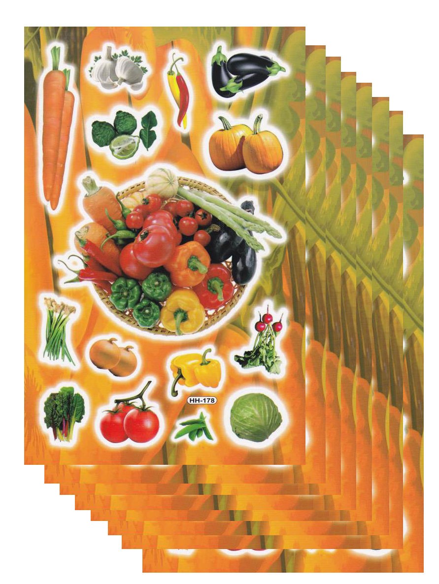 Fish sea aquarium fish animals stickers for children crafts kindergarten birthday 1 sheet 145