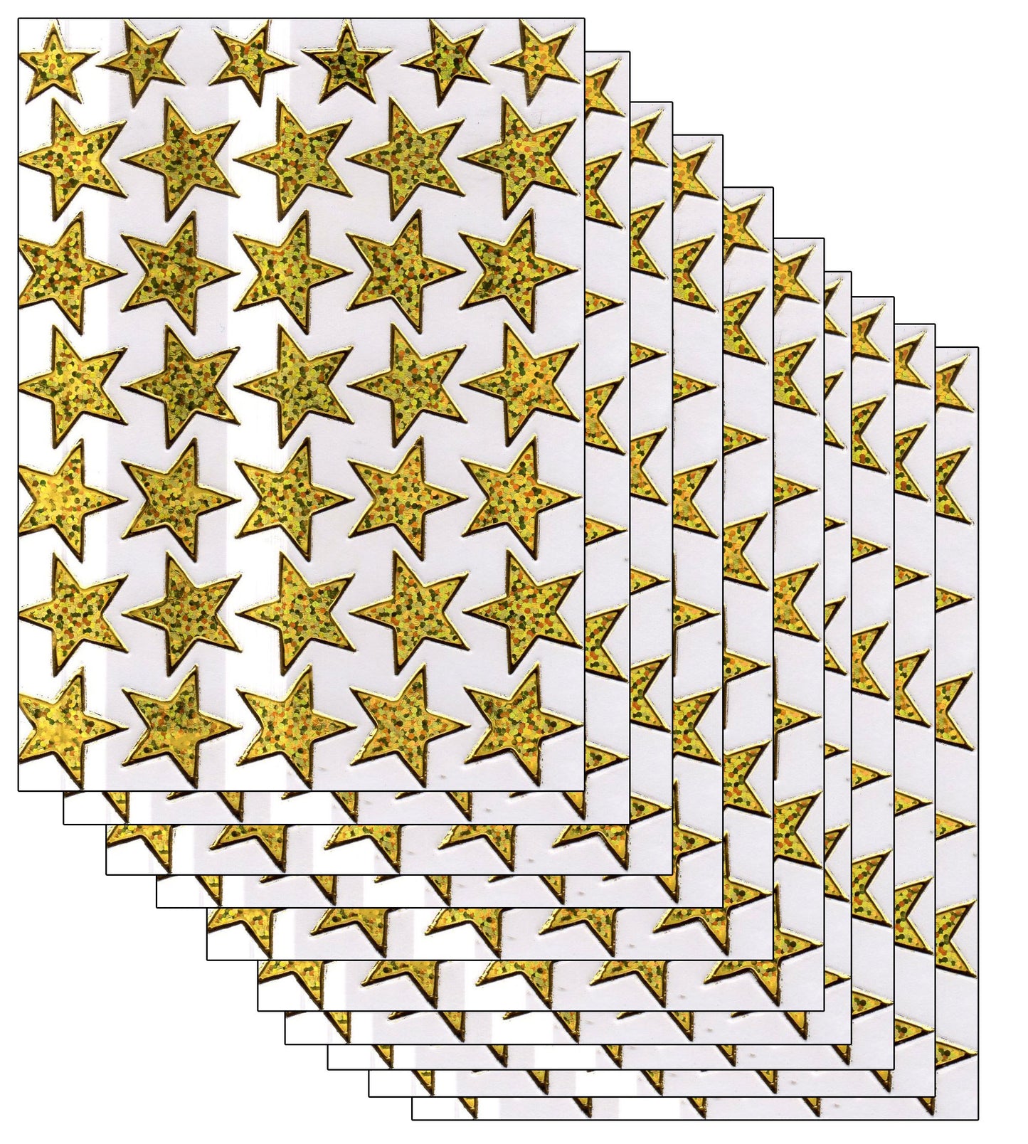 Stars star colorful stickers stickers metallic glitter effect for children crafts kindergarten birthday 1 sheet 131