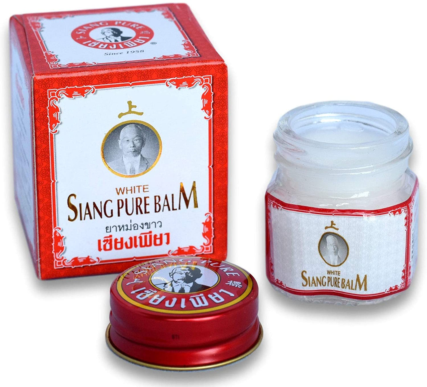 Siang Pure Baume Blanc 12 g – Alternative originale au baume du tigre de Thaïlande