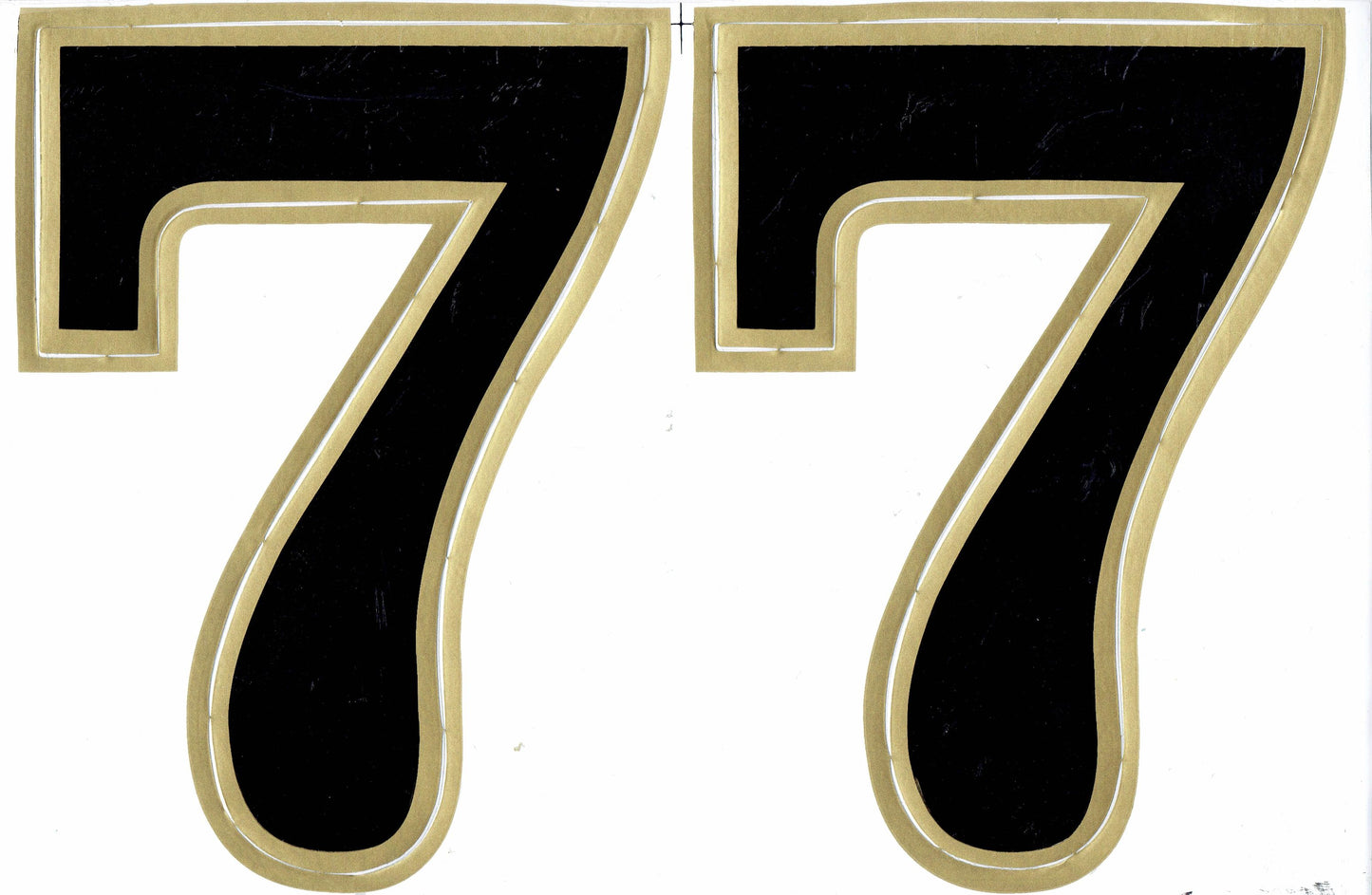 Grand numéro 7 noir 165 mm de haut autocollant moto scooter planche à roulettes voiture tuning modèle bâtiment auto-adhésif 038