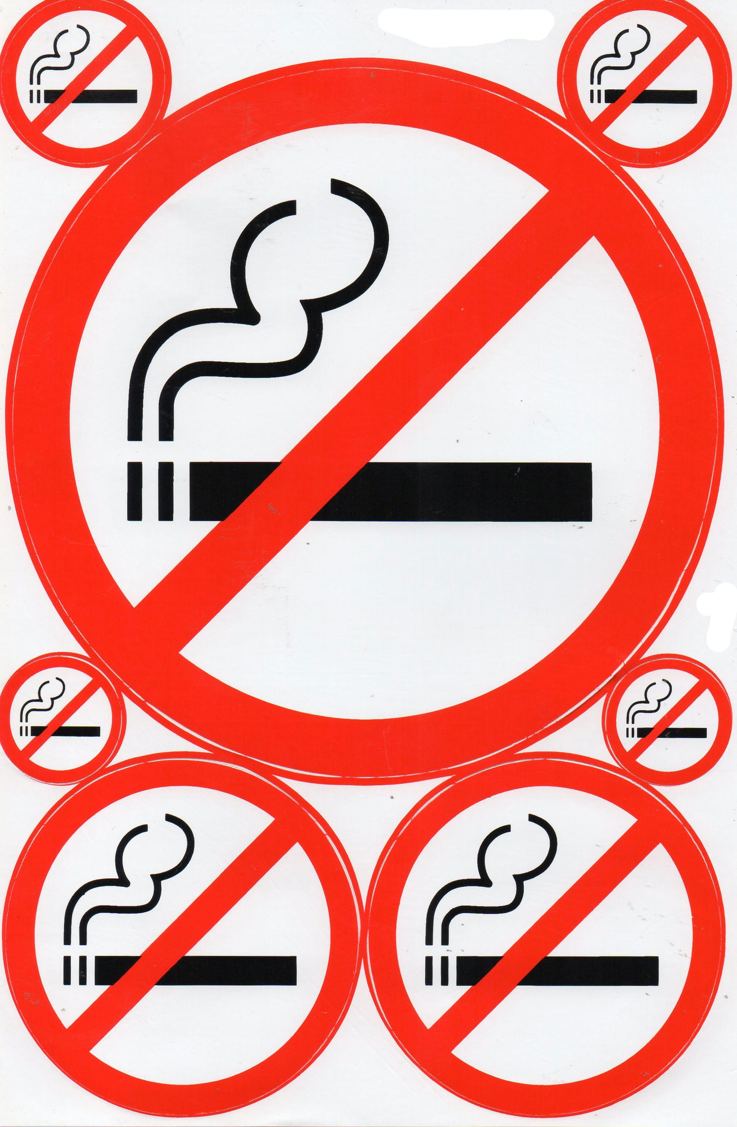 Interdit de fumer des cigarettes autocollant moto scooter planche à roulettes voiture tuning auto-adhésif 325