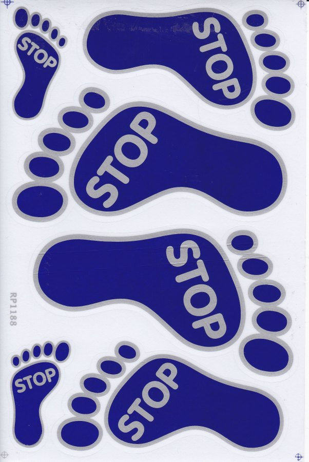 STOP Fuss Aufkleber Sticker Motorrad Roller Skateboard Auto Tuning Modellbau selbstklebend 398