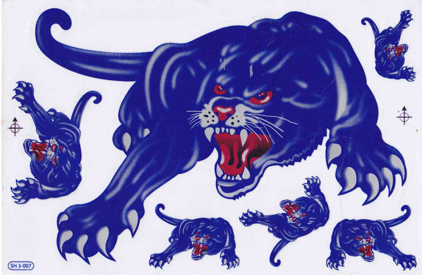 Panther sticker motorcycle scooter skateboard car tuning model building self-adhesive 511