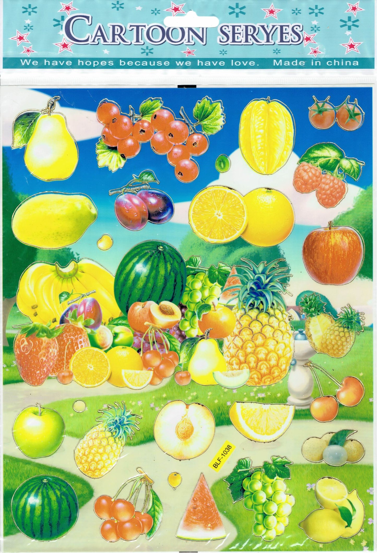 Fruits fruits autocollants autocollants pour enfants artisanat maternelle anniversaire 1 feuille 539