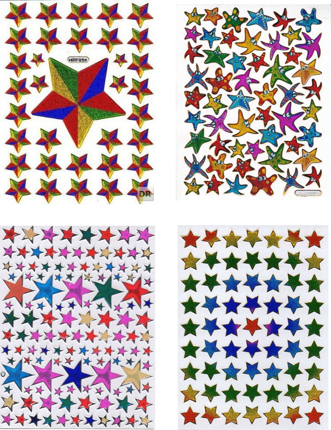 Autocollant de voiture de muscle de voiture effet de paillettes métalliques écoliers artisanat maternelle 1 feuille 250