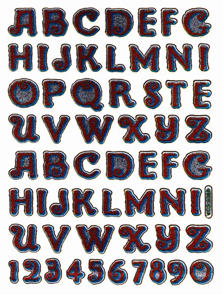 Lettres ABC coloré hauteur 14 mm autocollant autocollant métallisé paillettes effet école bureau dossier enfants artisanat maternelle 1 feuille 123