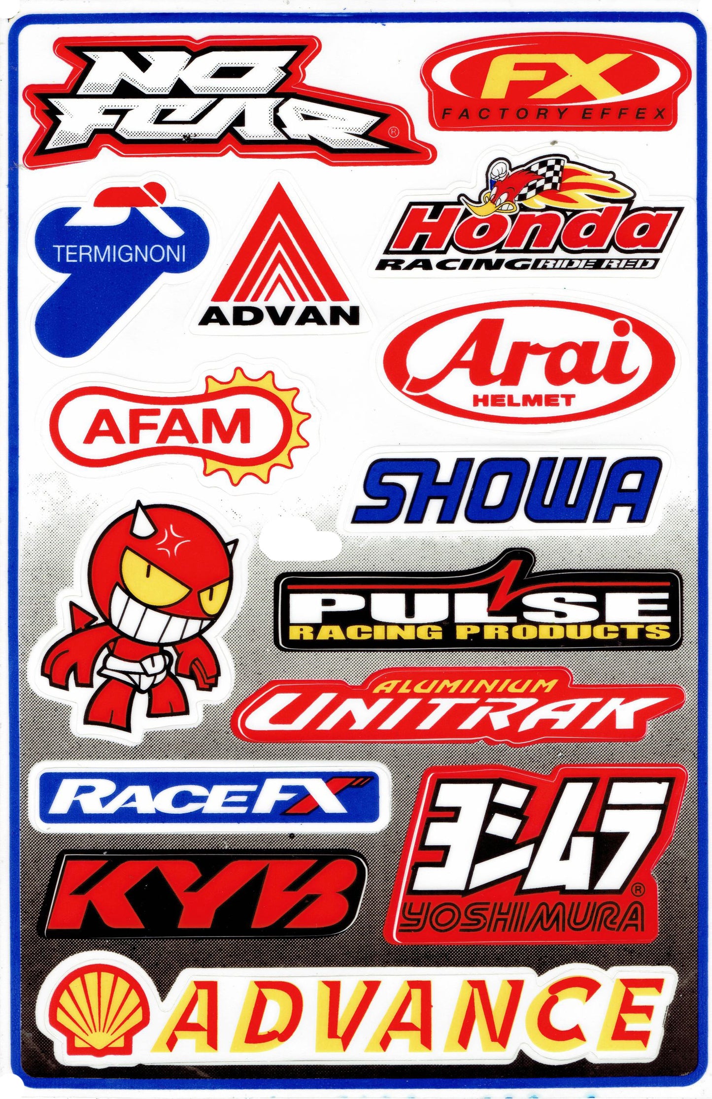 Sponsor Sponsoren Logo Aufkleber Motorrad Fahrrad Skateboard Auto Tuning selbstklebend 132