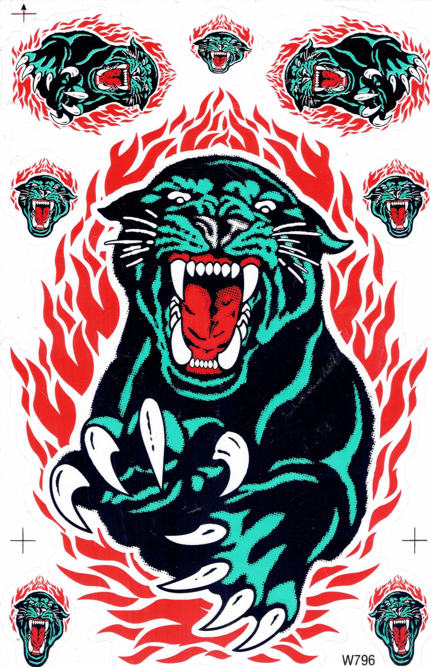 Panther autocollant moto scooter skateboard voiture tuning modélisme auto-adhésif 138