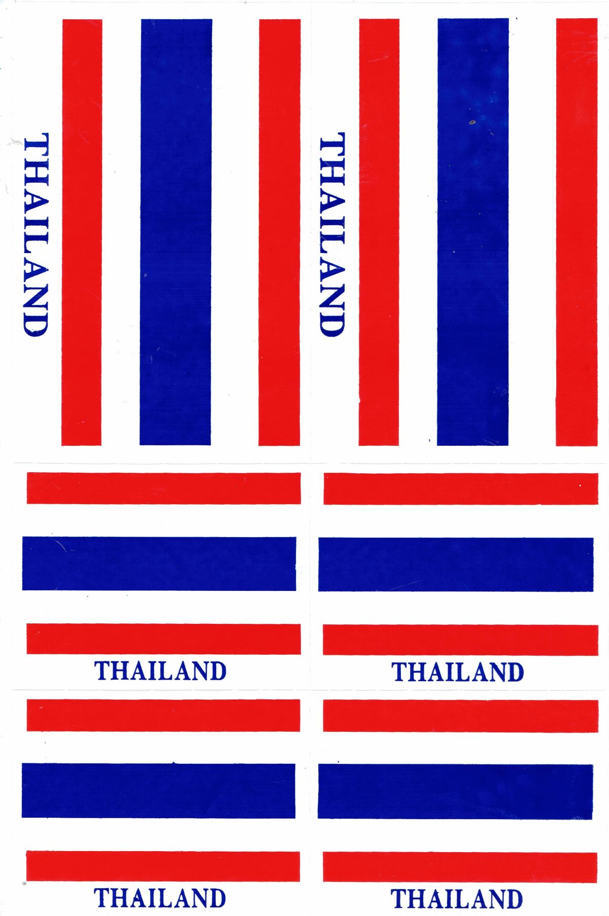 Drapeau : Thaïlande autocollant moto scooter skateboard voiture tuning auto-adhésif 187