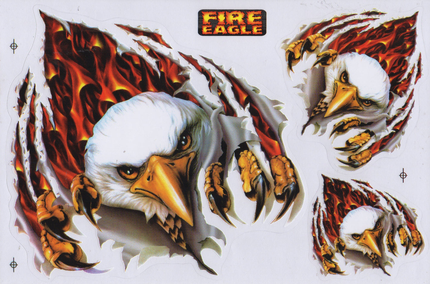 Tête d'aigle ailes battantes autocollant moto scooter planche à roulettes voiture tuning modèle bâtiment auto-adhésif 272