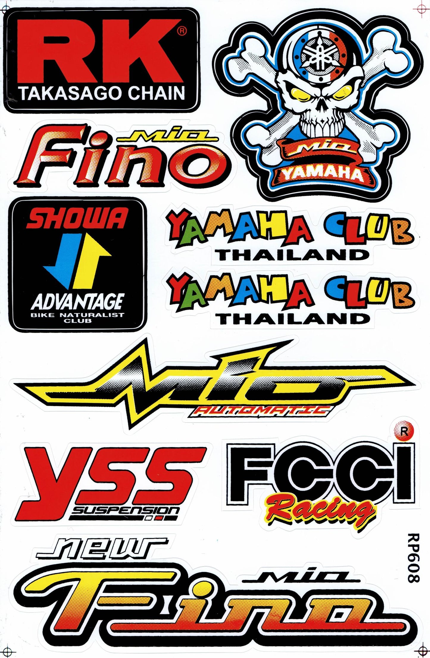 Sponsor sponsors logo sticker motorcycle scooter skateboard car tuning model building self-adhesive 313
