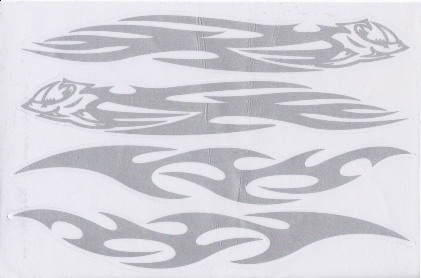 Flammen Feuer grau Aufkleber Sticker Motorrad Roller Skateboard Auto Tuning Modellbau selbstklebend 439