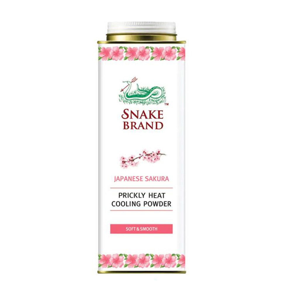 Snake Brand Prickly Heat Poudre de refroidissement en poudre 280 grammes douce et lisse