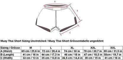 Powerful and Stylish: Modern Muay Thai Shorts for Adults! (Dark Blue - Red M-L-XL-XXL-3XL)
