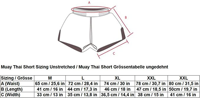 Kraftvoll und Stilvoll: Moderne Muay Thai Shorts für Erwachsene! (Blau - Rot M-L-XL-XXL-3XL)
