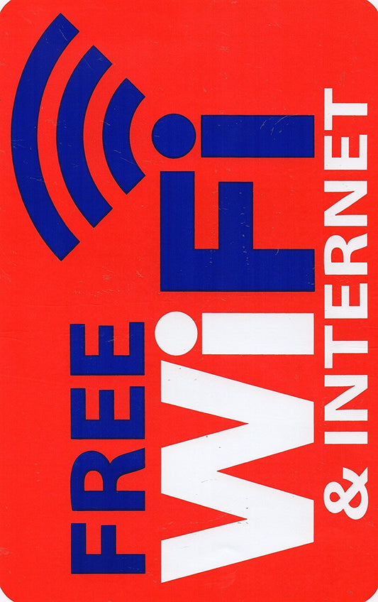 FREE WIFI internet Aufkleber Sticker Motorrad Roller Skateboard Auto Tuning selbstklebend 101