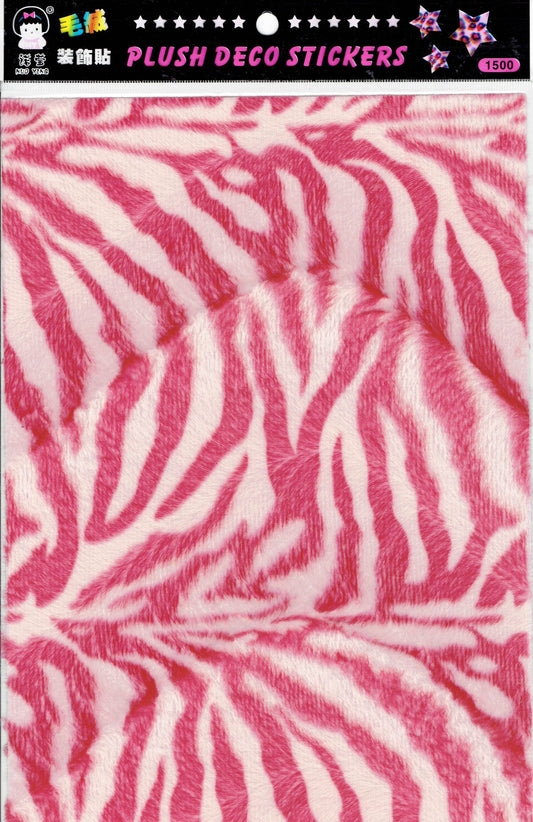 Stoff zum Selbstzuschneiden Zebra selbstklebend Aufkleber Sticker für Kinder Basteln Kindergarten Geburtstag 1 Bogen 313