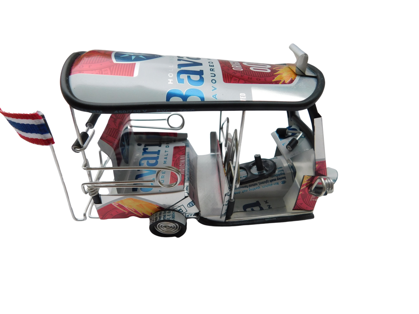 *** Bavaria Beer *** Réplique artisanale détaillée : Taxi TUK TUK de Thaïlande - 14x7x6 cm