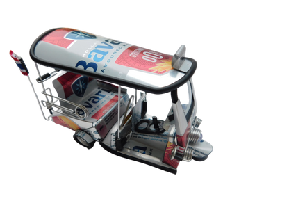 *** Bavaria Beer *** Réplique artisanale détaillée : Taxi TUK TUK de Thaïlande - 14x7x6 cm