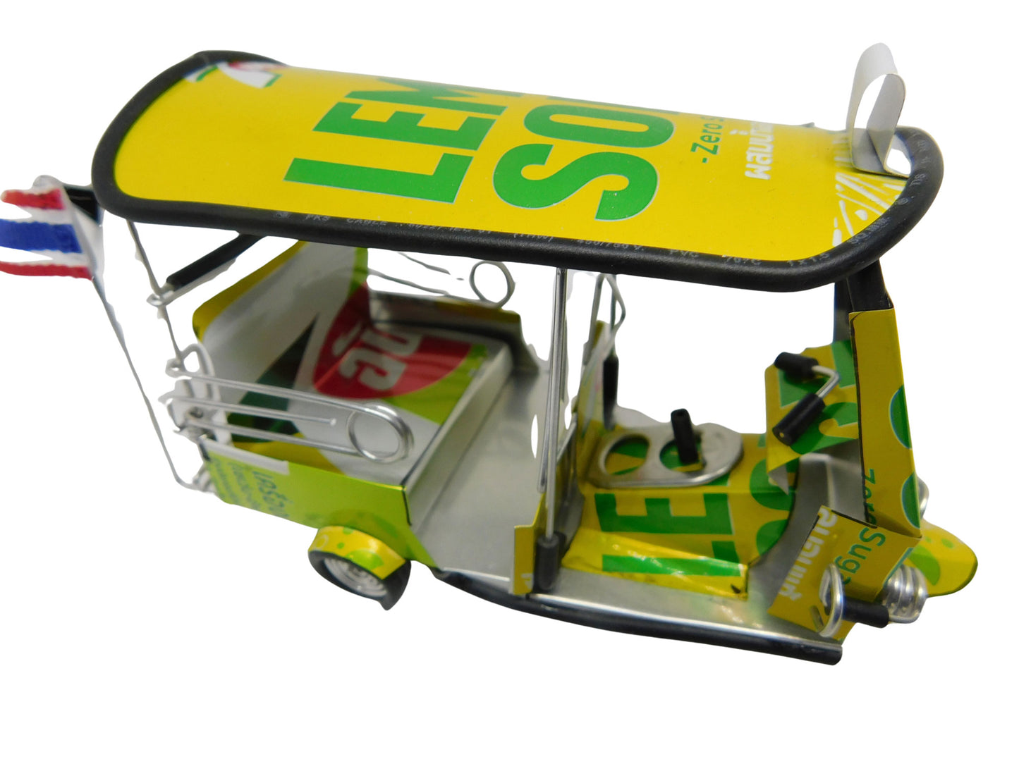*** 7up Lemon Soda *** Detailed Handmade Replica: TUK TUK Taxi from Thailand - 14x7x6 cm