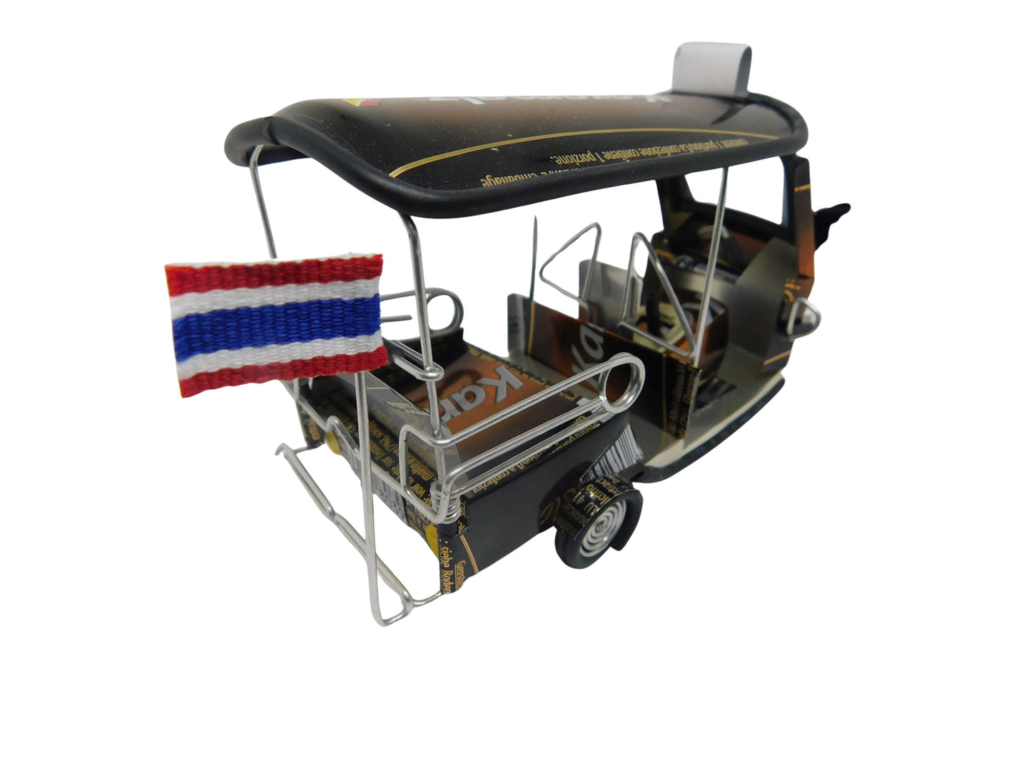 *** Karamalz Malt Beer *** Detailed Handcrafted Replica: Tuk Tuk Taxi from Thailand - 14x7x6 cm