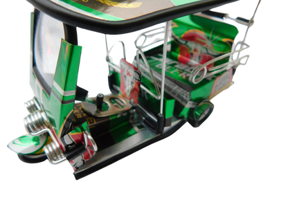 *** Bière Carabao Dunkel *** Réplique artisanale détaillée : Taxi TUK TUK de Thaïlande - 14x7x6 cm