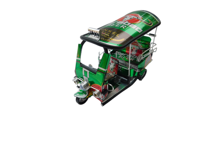*** Bière Carabao Dunkel *** Réplique artisanale détaillée : Taxi TUK TUK de Thaïlande - 14x7x6 cm