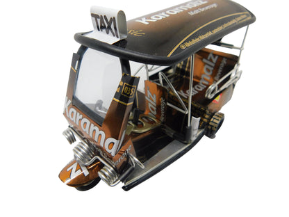 *** Karamalz Malt Beer *** Detailed Handcrafted Replica: Tuk Tuk Taxi from Thailand - 14x7x6 cm