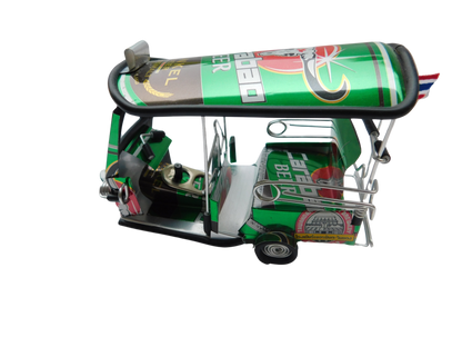 *** Bière Carabao Dunkel *** Réplique artisanale détaillée : Taxi TUK TUK de Thaïlande - 14x7x6 cm