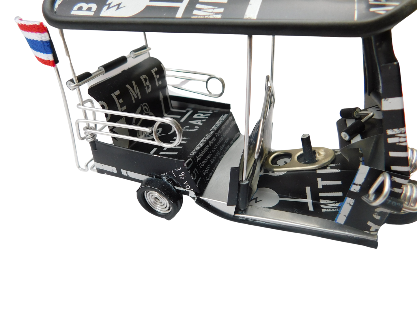 *** Bembel à cidre avec précaution *** Reproduction artisanale détaillée : Tuk-tuk taxi de Thaïlande - 14x7x6 cm