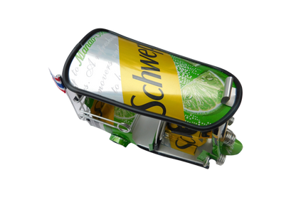 *** Schweppes Lemon *** Réplique artisanale détaillée : Taxi TUK TUK de Thaïlande - 14x7x6 cm