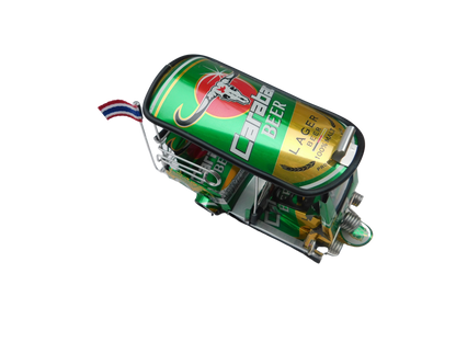 *** Carabao Beer Lager *** Detailed Handmade Replica: TUK TUK Taxi from Thailand - 14x7x6 cm
