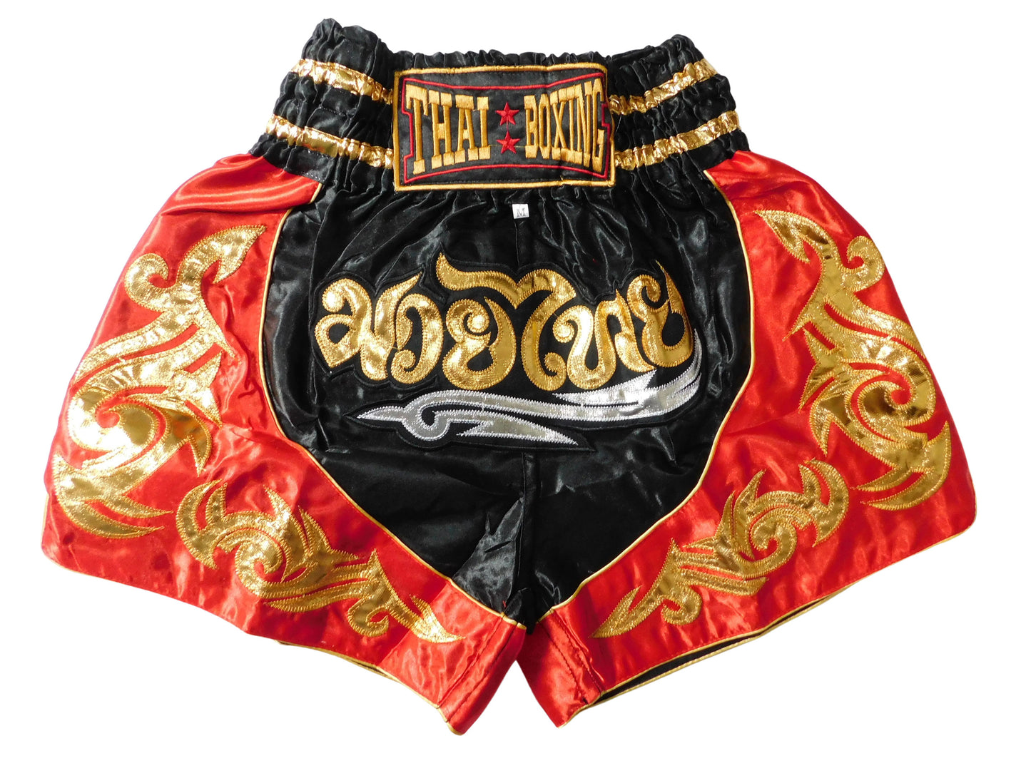 Original Muay Thai Shorts Grey Gold | Thai Boxing Shorts Unisex M-3XL