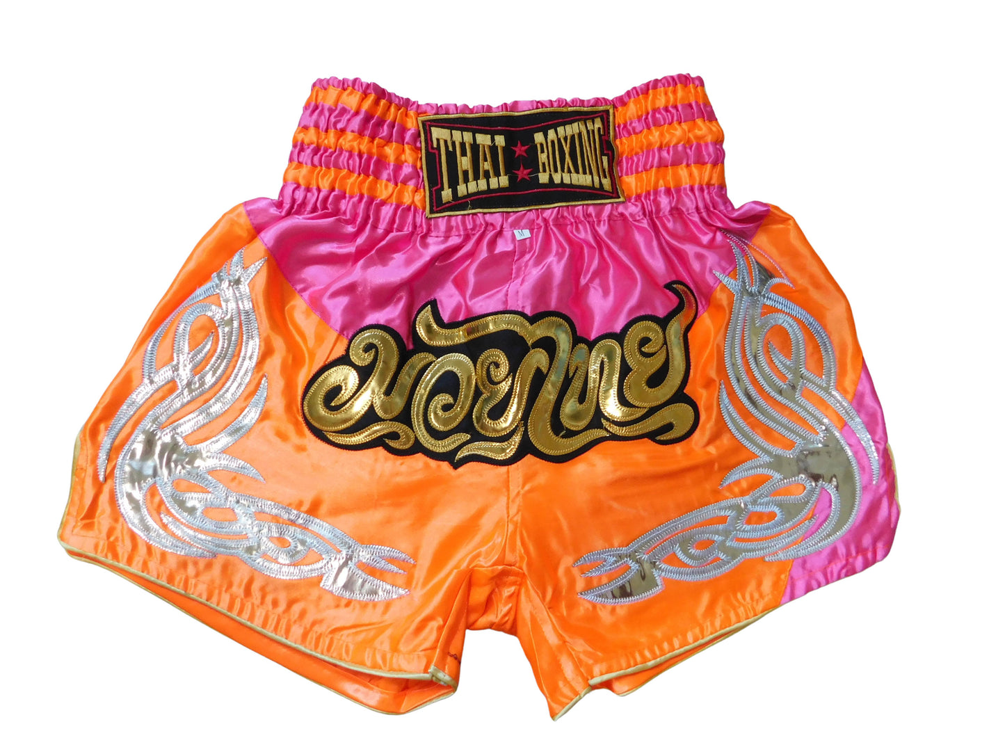 Original Muay Thai Shorts Pink Orange | Thai Boxing Pants Unisex M-3XL