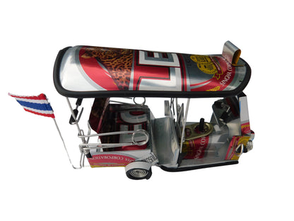 *** Leo Beer *** Réplique artisanale détaillée : Taxi TUK TUK de Thaïlande - 14x7x6 cm