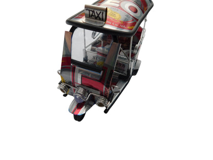 *** Leo Beer *** Réplique artisanale détaillée : Taxi TUK TUK de Thaïlande - 14x7x6 cm