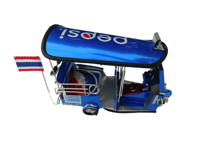 *** Pepsi *** Réplique artisanale détaillée : TUK TUK Taxi de Thaïlande - 14x7x6 cm
