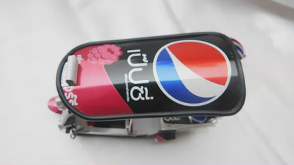 *** Pepsi Black *** Réplique artisanale détaillée : Tuk Tuk Taxi de Thaïlande - 14x7x6 cm