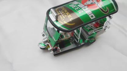 *** Bière Carabao Dunkel *** Réplique artisanale détaillée : Taxi TUK TUK de Thaïlande - 14x7x6 cm