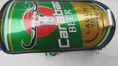 *** Carabao Beer Lager *** Detailed Handmade Replica: TUK TUK Taxi from Thailand - 14x7x6 cm