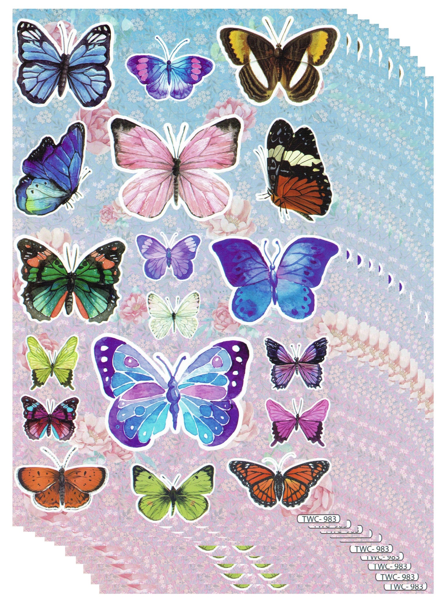 Fish sea aquarium fish animals stickers for children crafts kindergarten birthday 1 sheet 145