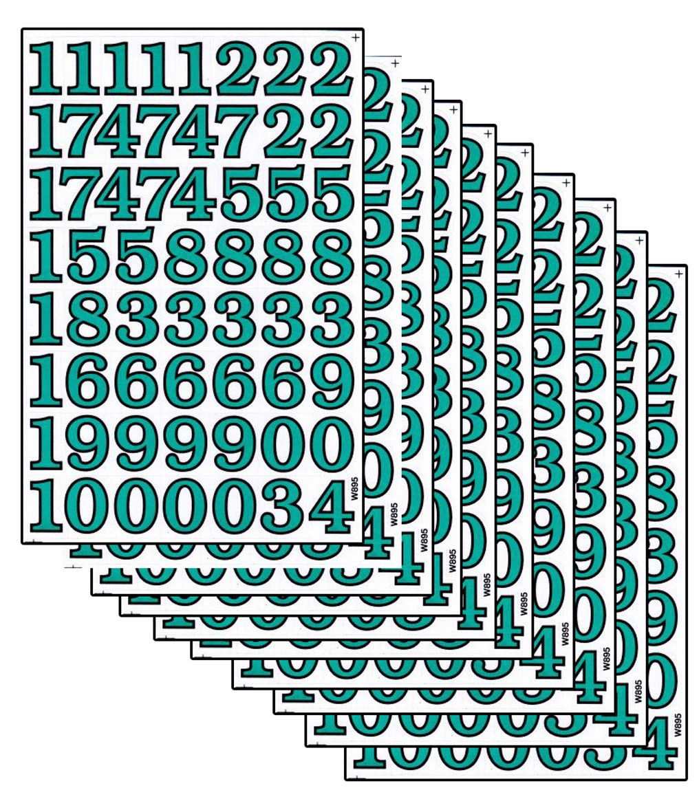 10ER Vorteilsangebot Zahlen Buchstaben Aufkleber Sticker Kinder Basteln Kindergarten Sammeln Geburtstag 10 Bogen 065