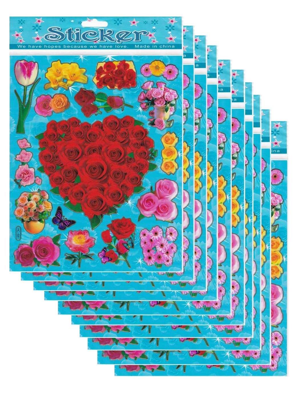 Chiffres autocollants colorés pour enfants artisanat maternelle anniversaire 1 feuille 049