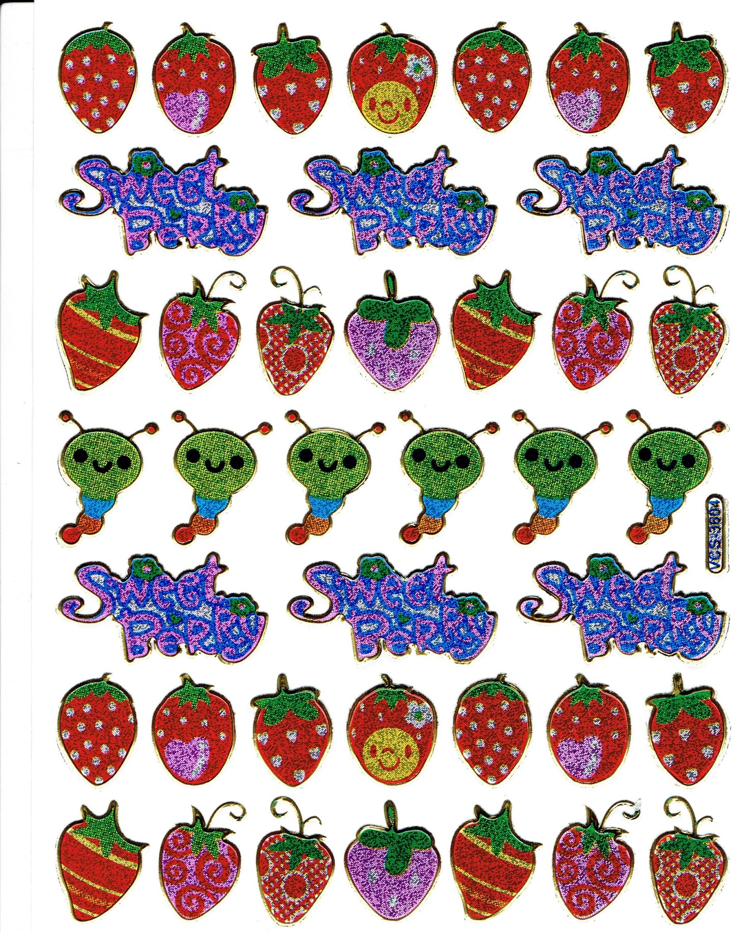 Sirène autocollant autocollant métallique effet paillettes écoliers artisanat maternelle 1 feuille 367