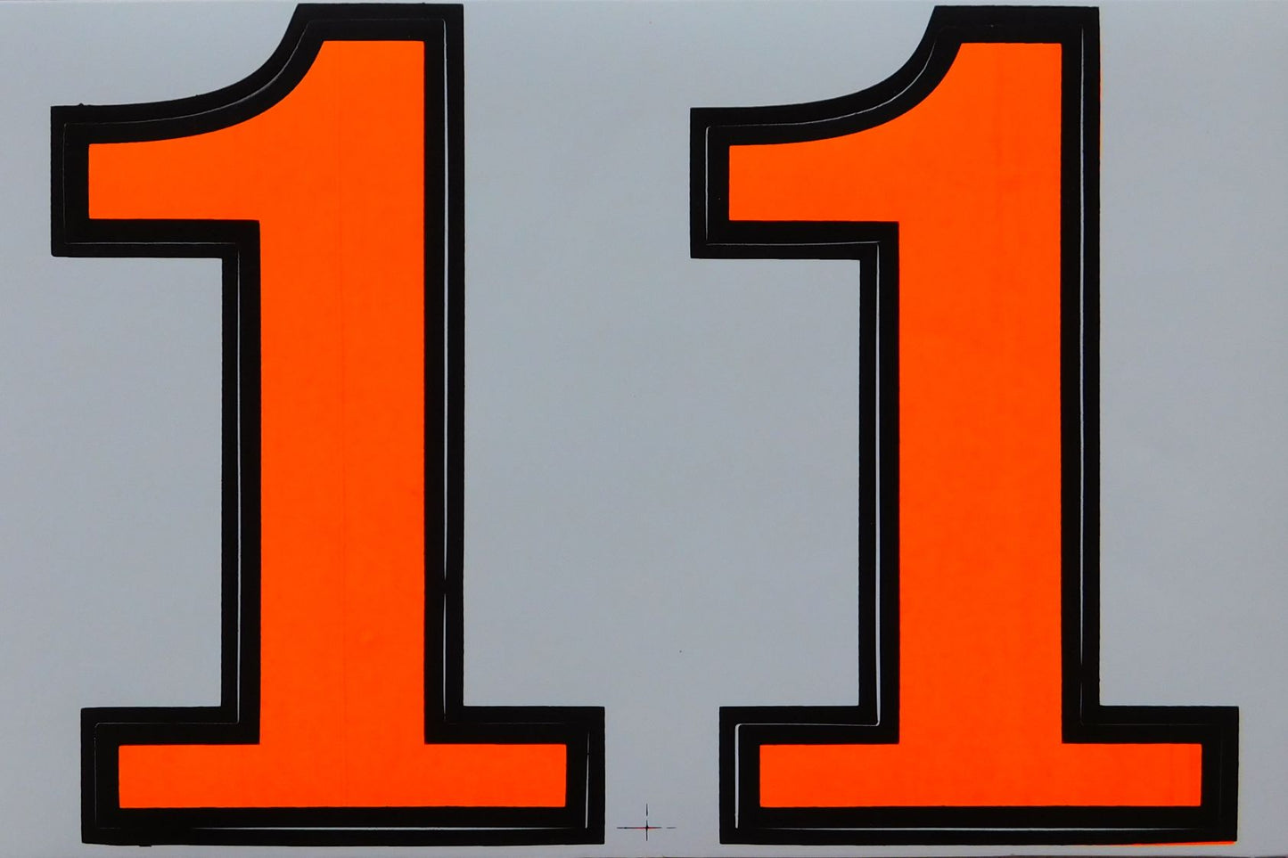 Grand numéro 1 orange 165 mm de haut autocollant moto scooter skateboard voiture tuning modèle bâtiment auto-adhésif 085