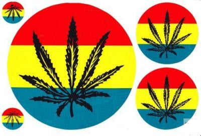 Cannabis Reggae Aufkleber Sticker Motorrad Roller Skateboard Auto Tuning Modellbau selbstklebend 168
